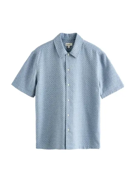 Next Košeľa  modrosivá / biela