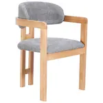 MID.YOU ŽIDLE S PODRUČKAMI, vzhled lnu, šedá, barvy dubu