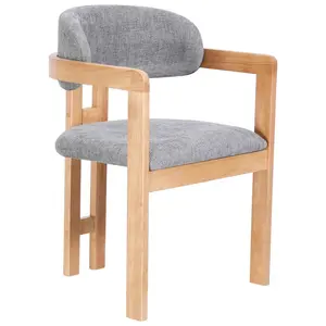 MID.YOU ŽIDLE S PODRUČKAMI, vzhled lnu, šedá, barvy dubu