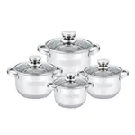 Haus Roland Sada nerezového nádobí 8 ks, kombinace lesku a matu