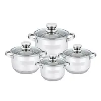 Haus Roland Sada nerezového nádobí 8 ks, kombinace lesku a matu