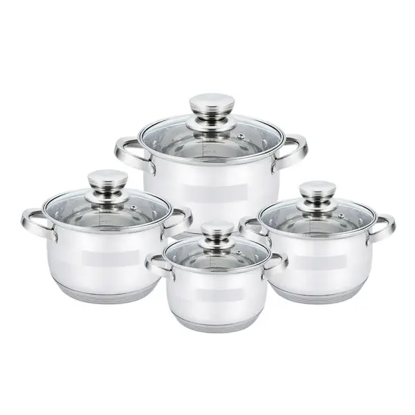 Haus Roland Sada nerezového nádobí 8 ks, kombinace lesku a matu