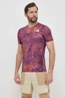Sportovní tričko The North Face Sunriser fialová barva, NF0A84KNSI41