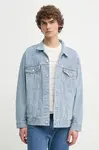 Džínová bunda Levi's pánská, modrá barva, přechodná, oversize, A5782