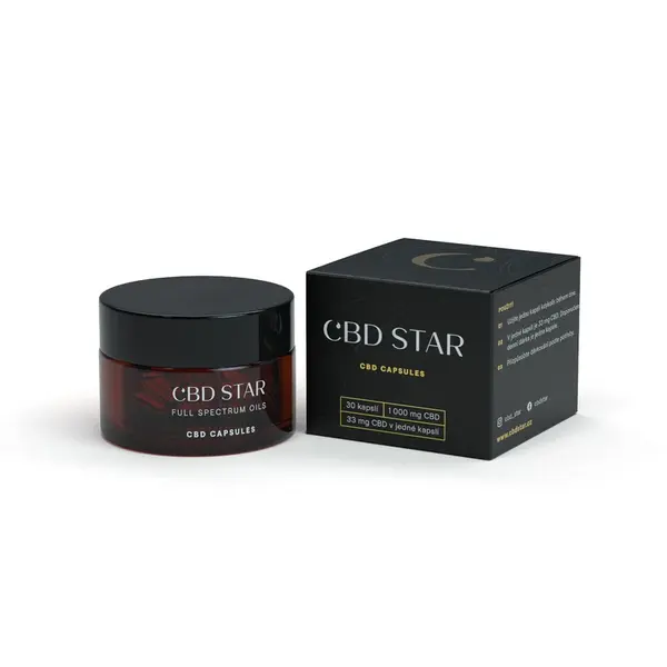 cbdstar CBD kapsle 10 % Full Spectrum CBD, 30 cps