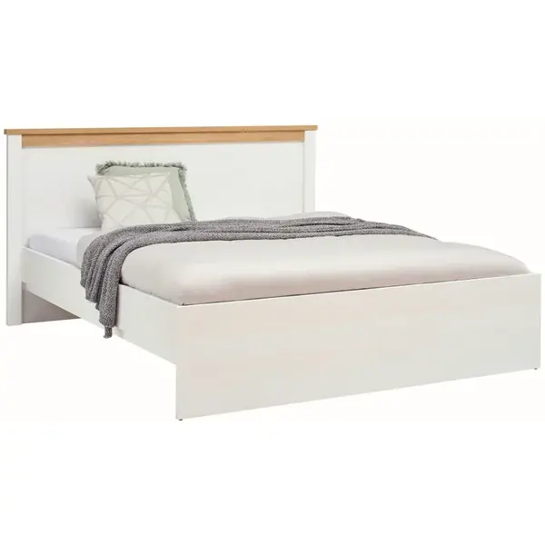 Landscape POSTEL, 160/200 cm, bílá, barvy dubu