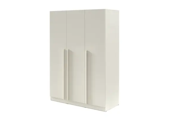 Šatní skříň Braga BR2 - Bez zásuvek Barva korpusu: Kašmír, Úchytky: Plastové - základní