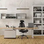 MID.YOU OTOČNÁ ŽIDLE, plochá tkanina, černá