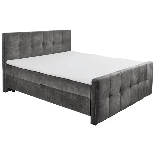 MID.YOU AMERICKÁ POSTEL, 180/200 cm, antracitová