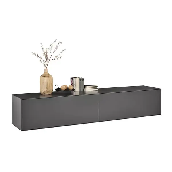 Dieter Knoll NÍZKÁ KOMODA, antracitová, 242/44/50 cm