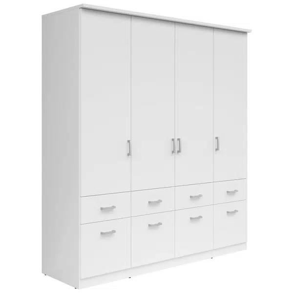Boxxx ŠATNÍ SKŘÍŇ, bílá, 181/199/58 cm