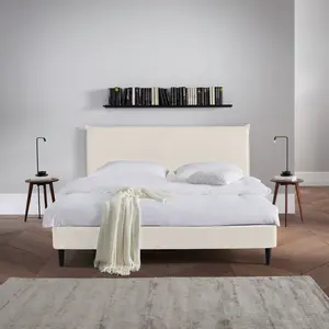 Livetastic ČALOUNĚNÁ POSTEL, 180/200 cm, krémová