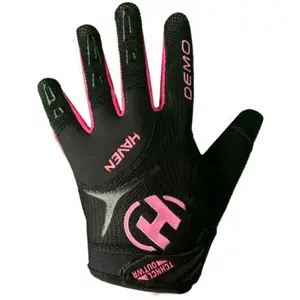 HAVEN DEMO LONG KID Dětské rukavice na kolo, černá, velikost