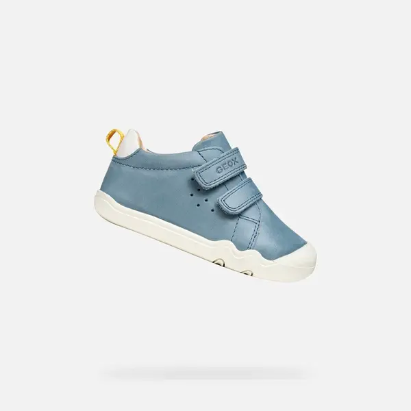 Modré chlapecké barefoot tenisky Geox Steppieup