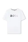BOSS Dětské bavlněné tričko BOSS
