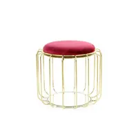 ODKLÁDACÍ STOLEK, červená, barvy zlata