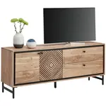 Ambia Home NÍZKÁ KOMODA, akácie, černá, barvy akácie, 160/65/40 cm