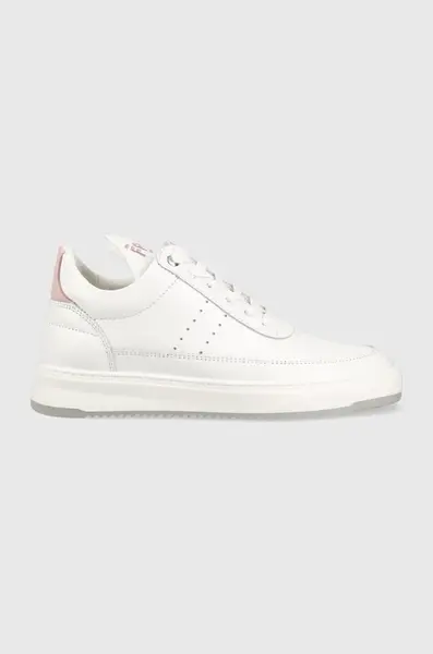 Filling Pieces  Kožené tenisky  Low Top Bianco