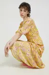 Šaty Billabong žlutá barva, maxi
