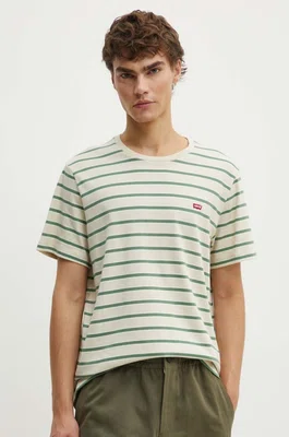 Bavlněné tričko Levi's červená barva