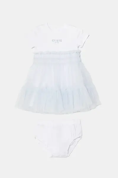 Kojenecké šaty Guess modrá barva, mini, áčková, A5RK19 K6YW0
