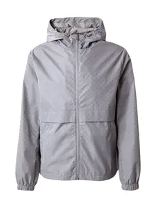 Calvin Klein Jeans Prechodná bunda  striebornosivá / kamenná