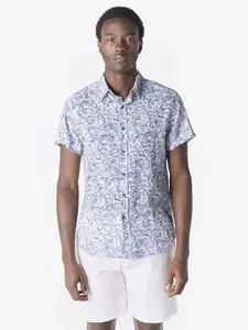 KOROSHI Košeľa  modrá / biela