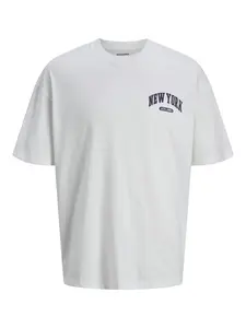 JACK & JONES Tričko 'Bradley'  čierna / biela
