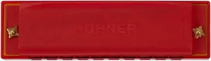 Hohner Translucent Harp C, red, hardcase
