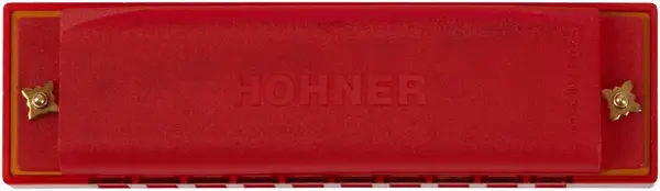 Hohner Translucent Harp C, red, hardcase