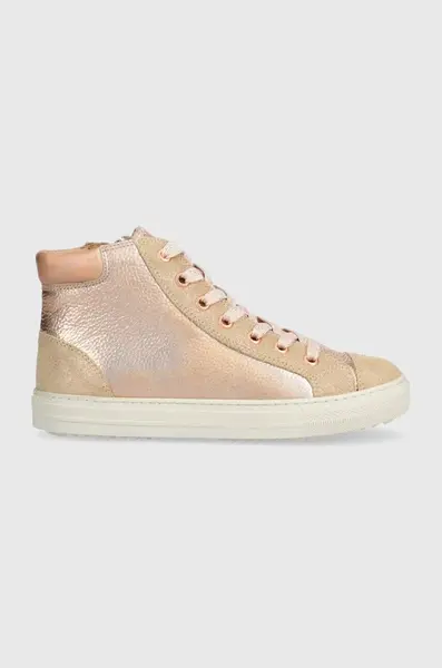 Dětské kožené sneakers boty Pom D'api SWAG ZIP LACE