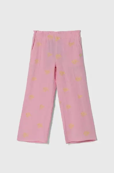 Dětské bavlněné kalhoty Guess