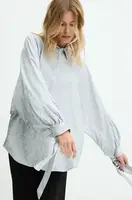 Košile Answear.LAB dámská, šedá barva, relaxed, s klasickým límcem