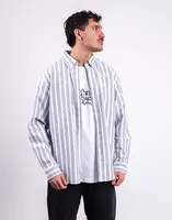 Carhartt WIP L/S Deven Shirt Deven Stripe, Black/White M