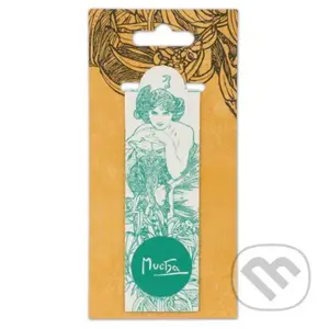 Magnetická záložka Alfons Mucha – Emerald