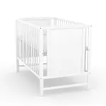 Postieľka pre bábätko Sofie 120x60cm so spúšťacím bokom - biela