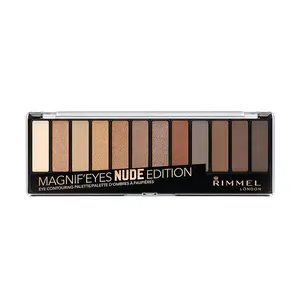 Rimmel Paletka 12 očných tieňov MagnifEyes (Eyeshadow Palette) 14,16 g 001 Nude Edition