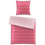 Novel OBOUSTRANNÉ POVLEČENÍ, satén, pink, 155/220 cm