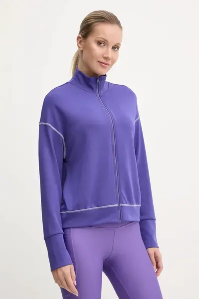 Mikina United Colors of Benetton dámská, fialová barva, hladká, 3JLC3M06H