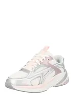 SKECHERS Tenisky  staroružová / strieborná / šedobiela