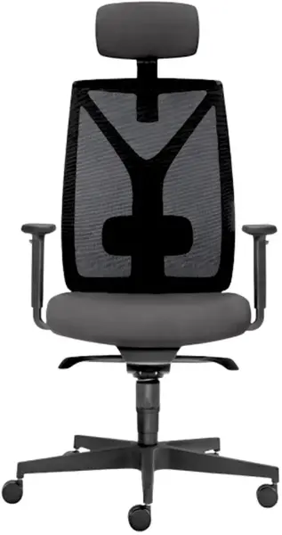 LD SEATING Kancelářská židle LEAF 503-SY černošedá s podhlavníkem, skladová