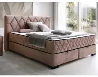 Posteľ Reve 180x200 cm, tmavo ružová látka%