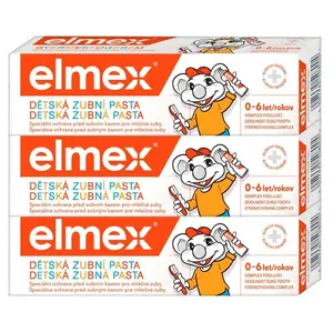 ELMEX Kids Dětská zubní pasta pro děti od prvního zoubku do 6ti let 3 x 50ml