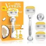 Gillette Venus PRO ComfortGlide Coconut dámský holicí strojek s držákem do sprchy + náhradní břity 5 ks