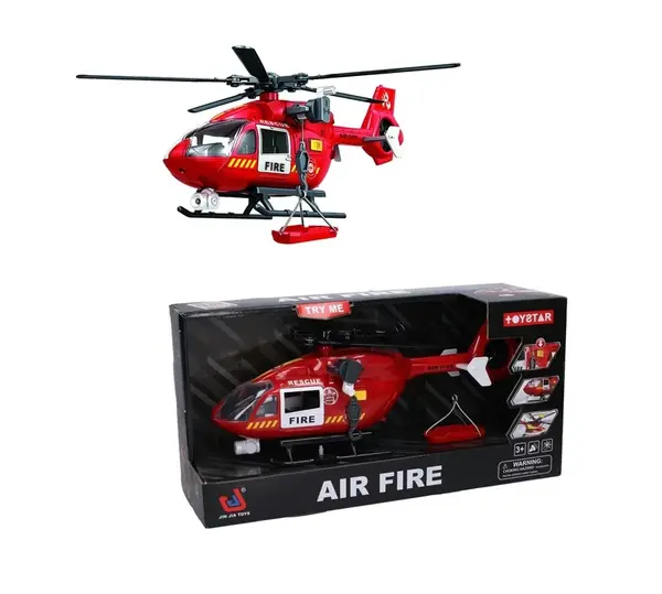 Vrtuľník hasičský s efektmi 38cm