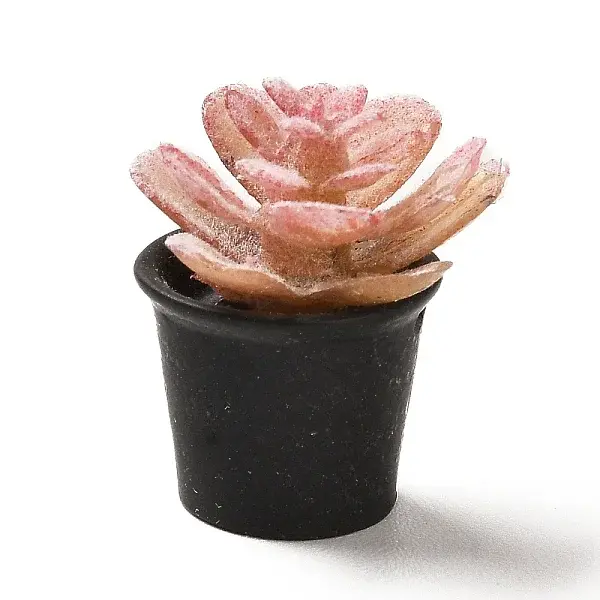 Opaque Resin Potted Plant Pendants