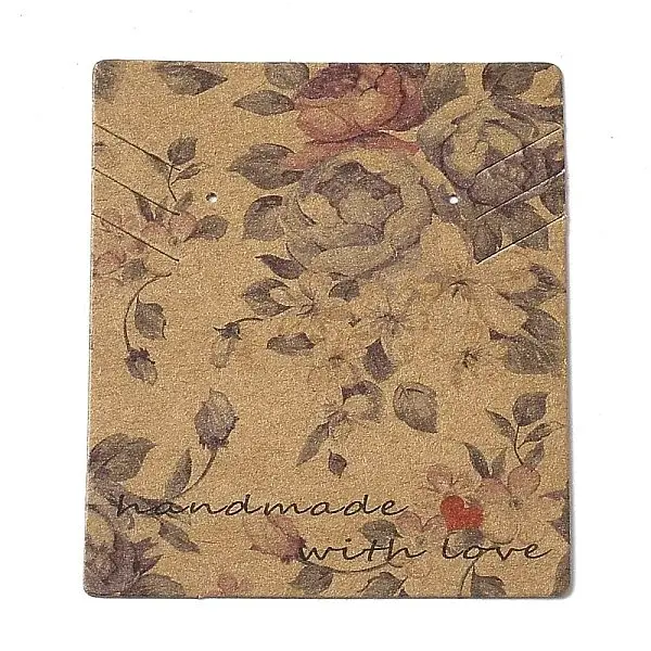 Cardboard Necklace Earring Set Display Cards