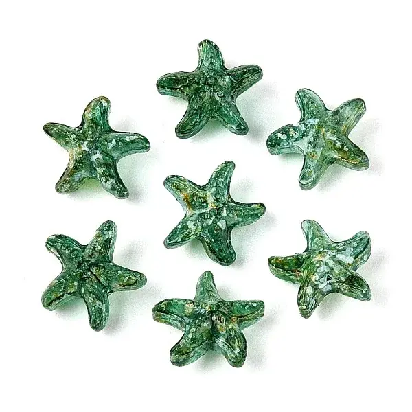 Picasso Transparent Glass Beads