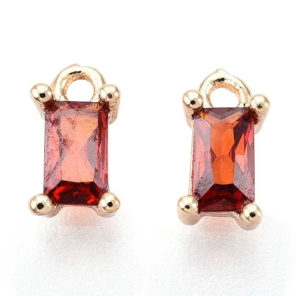 Brass Cubic Zirconia Charms