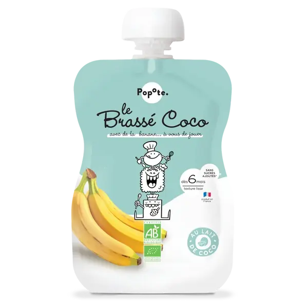 POPOTE BIO mliečna desiata s kokosovým mliekom a banánom